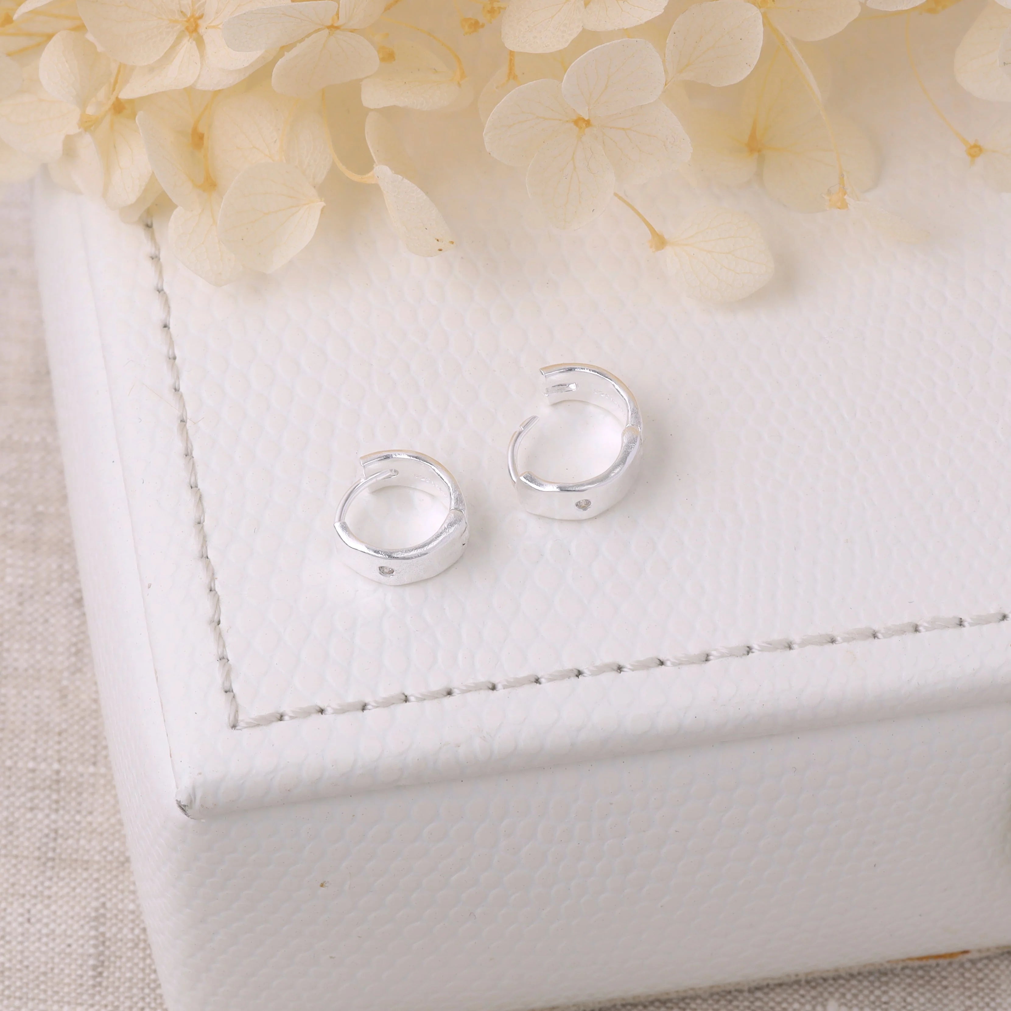 Sterling Silver Eden Huggies