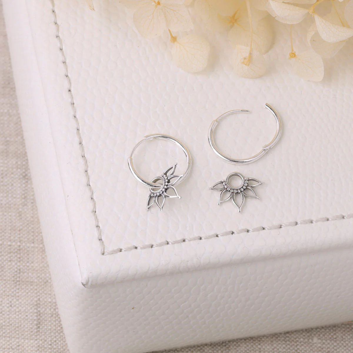 Sterling Silver Amara Huggies