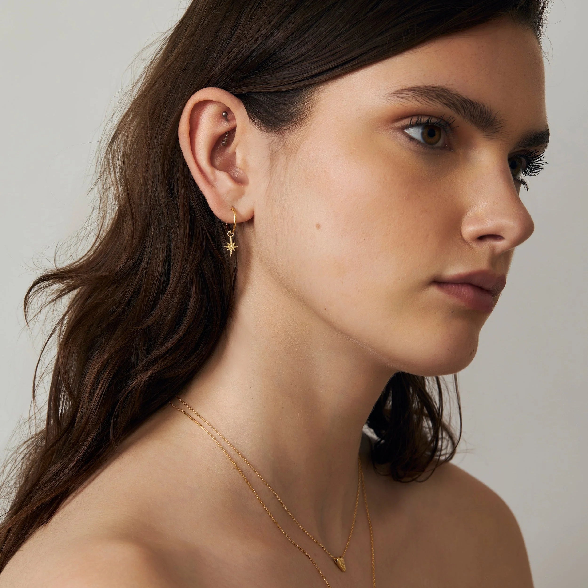 Astra Huggies Gold jewellery (view 2) - Mountain Dreads