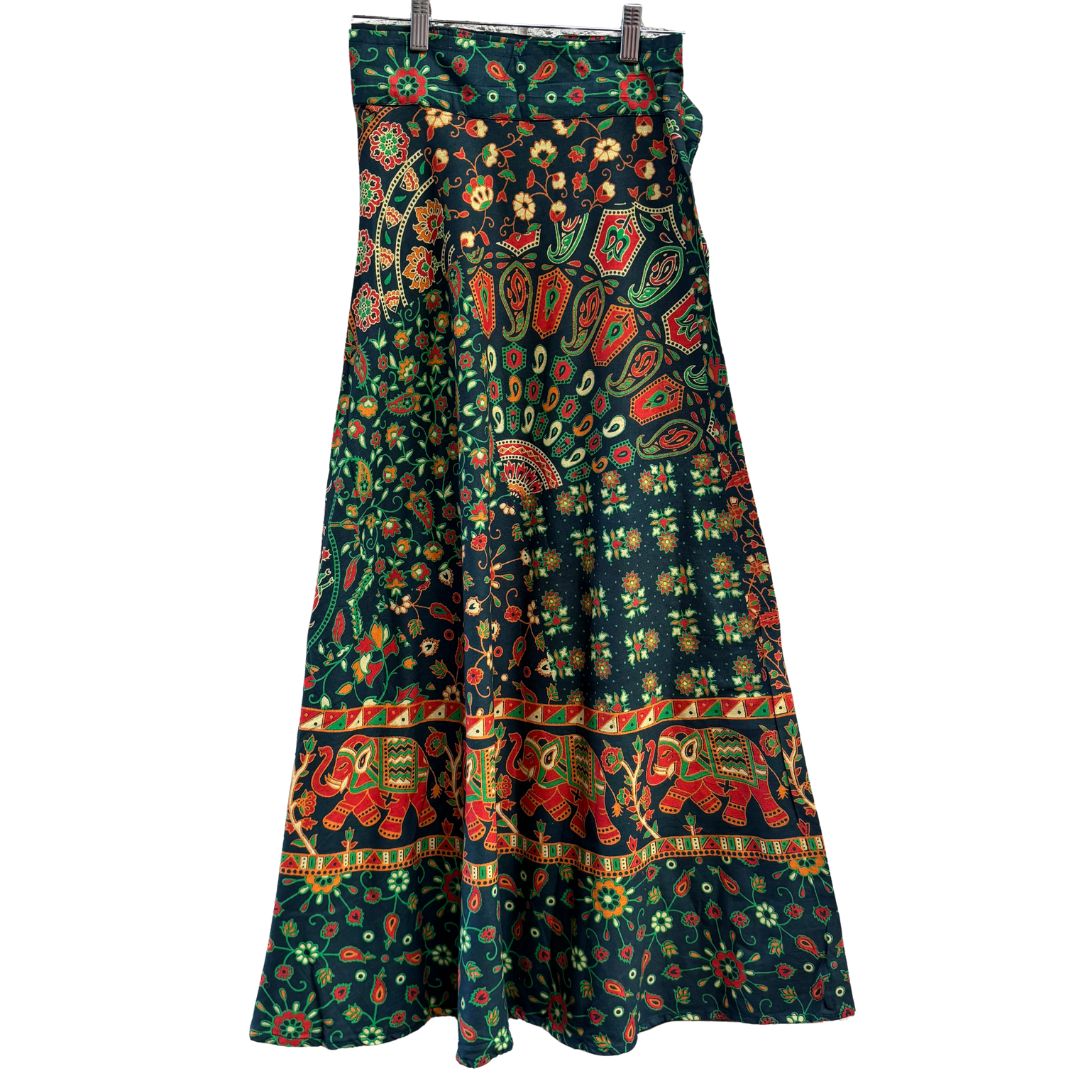 Aranya | Long Cotton Wrap Skirt
