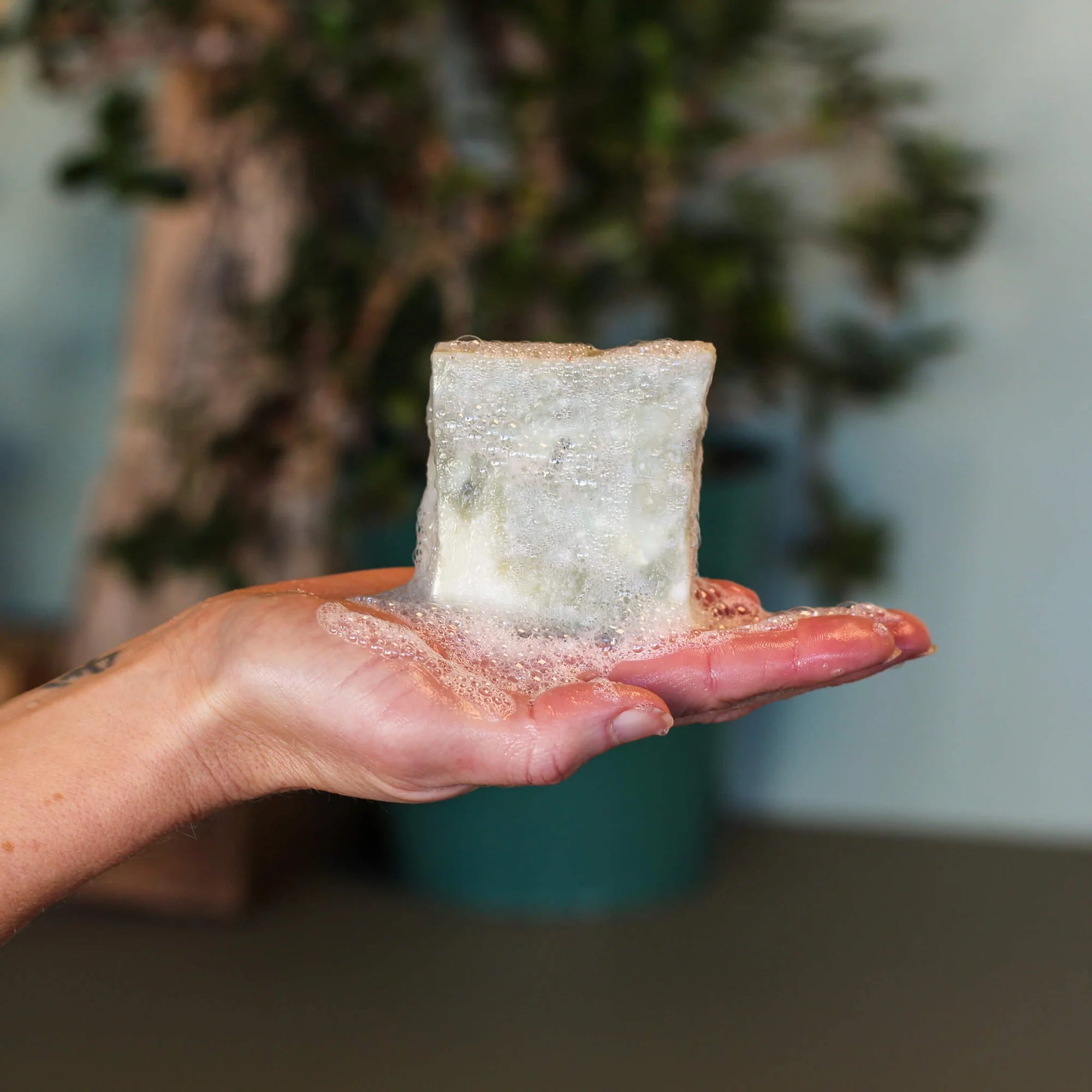 Raw Roots Shampoo Bar - Greenie Genie (view 2) - Mountain Dreads