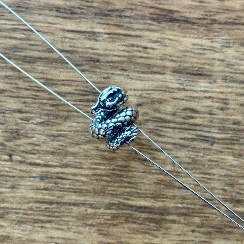 Sterling Silver Dragon Spiral