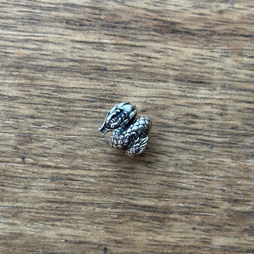 Sterling Silver Dragon Spiral