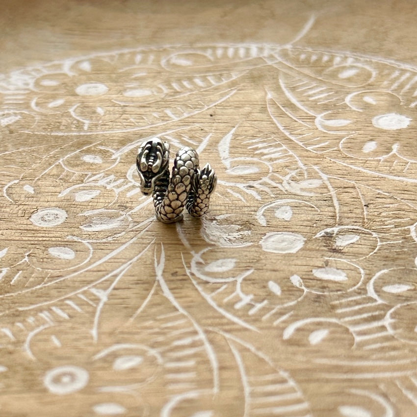 Sterling Silver Dragon Spiral