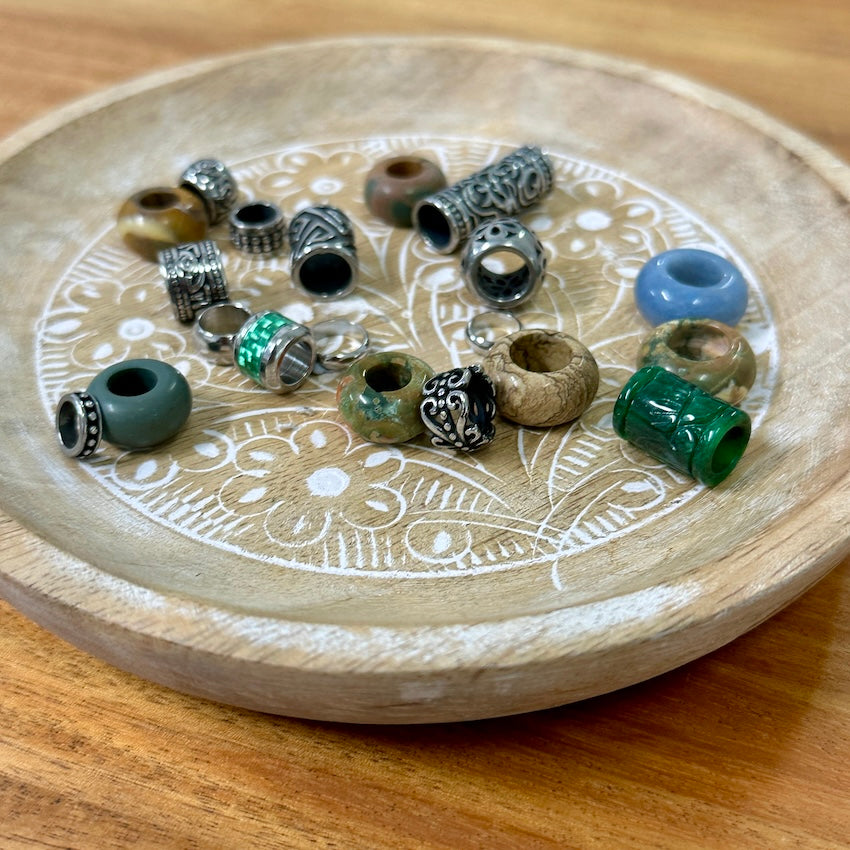 Wandering River Dreadlock Beads, set of 20 (view 3) - Mountain Dreads