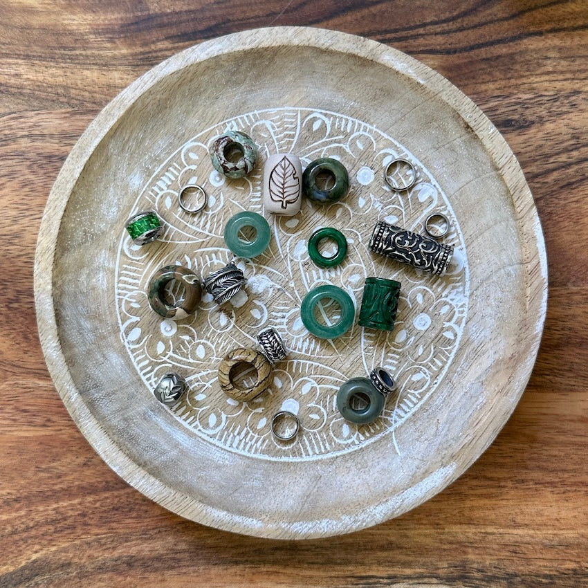 Emerald Forest | Limited Edition Dreadlock Beads | Set Of 20