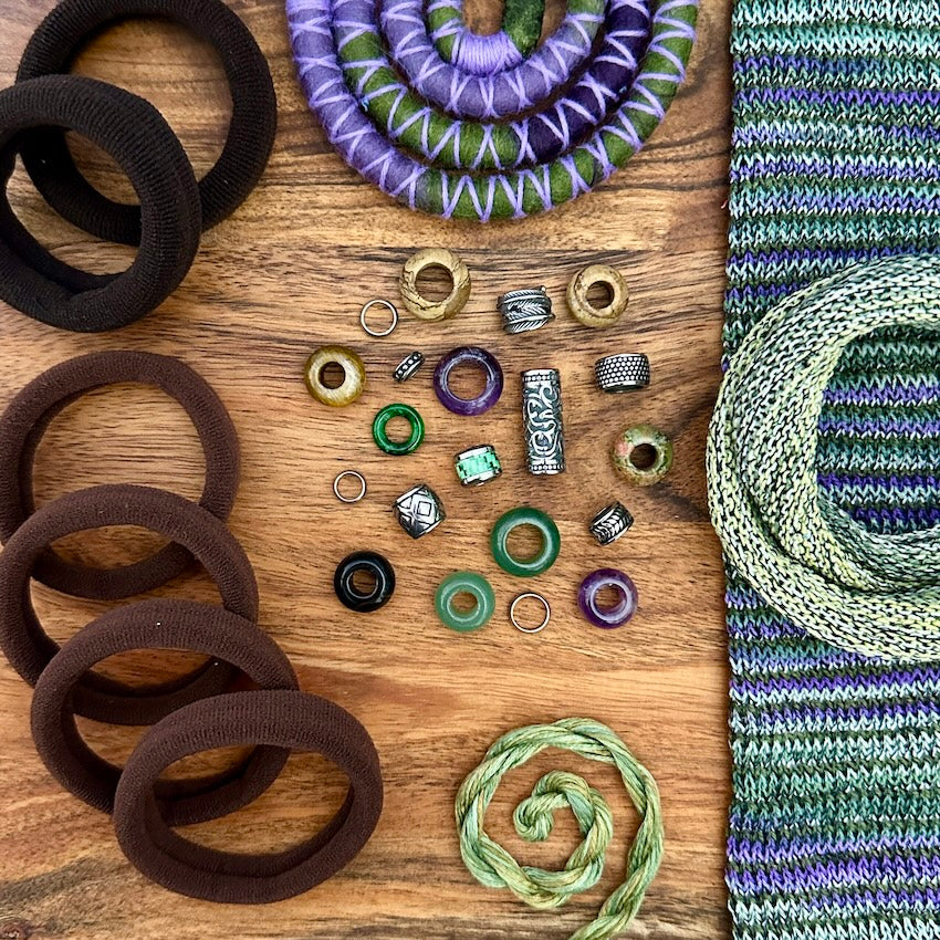 Mossy Amethyst Dread Pack - Mountain Dreads