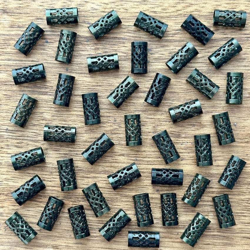 Small Black Filigree Cuffs | Set Of 40