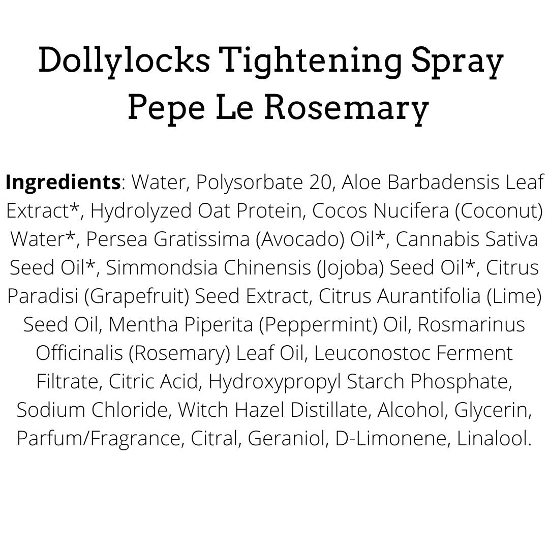 Dollylocks Tightening Spray | Pepe Le Rosemary
