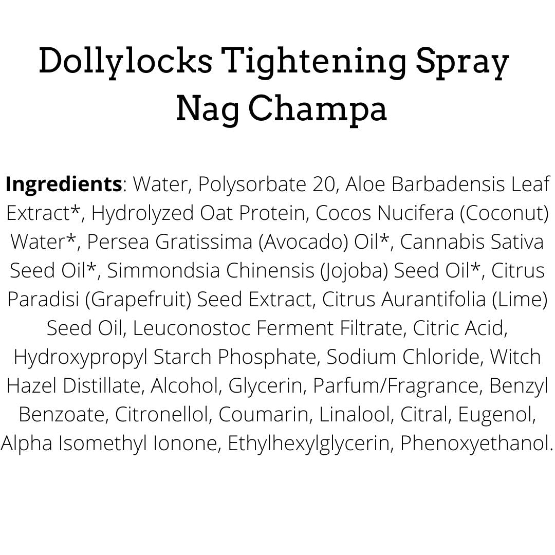 Dollylocks Tightening Spray | Nag Champa