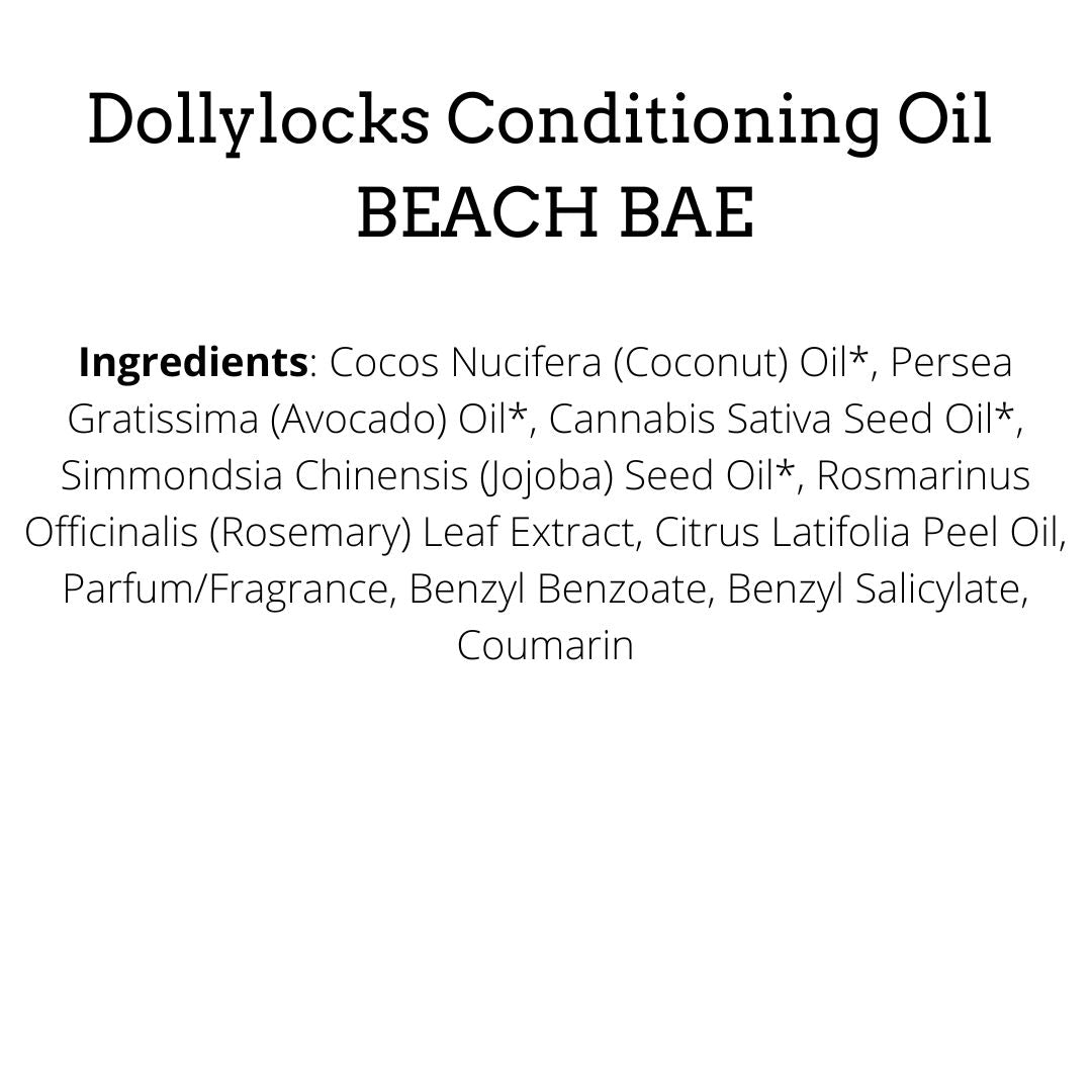 Dollylocks Conditioning Oil | Coconut Lime | Beach Bae