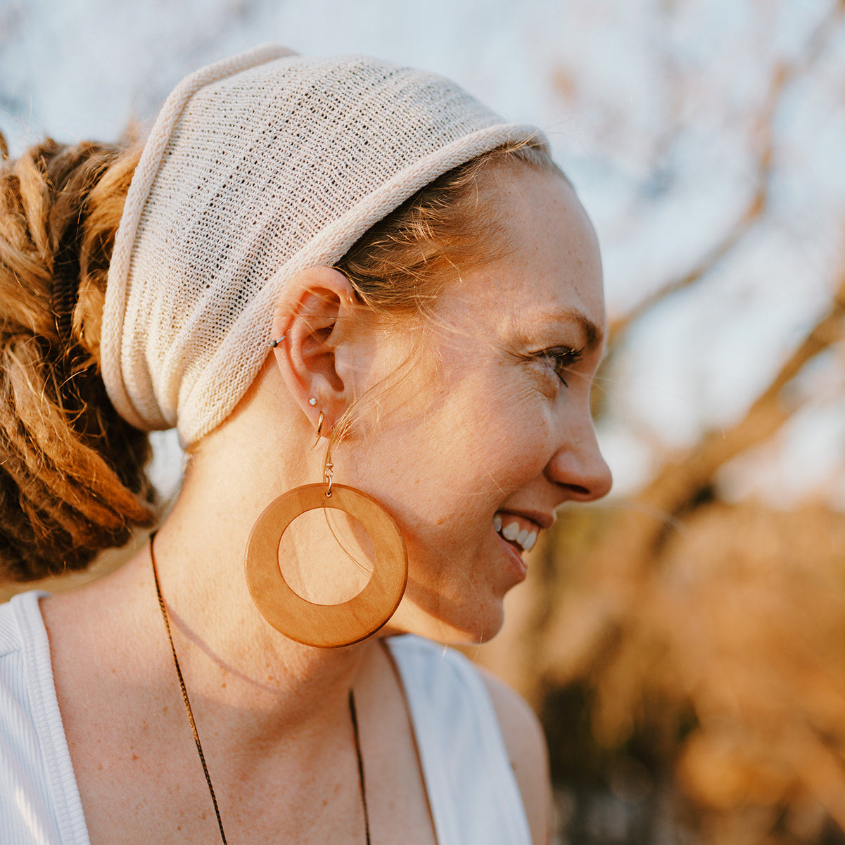 Large Wooden Earrings
