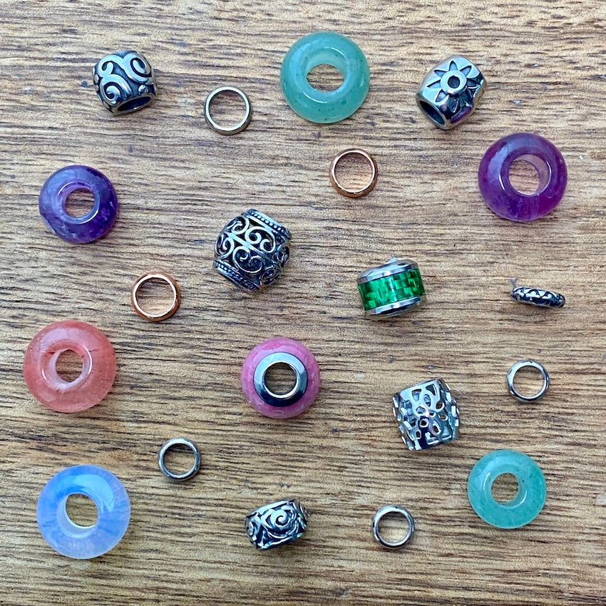 Wildflower Dreadlock Beads | Set Of 20