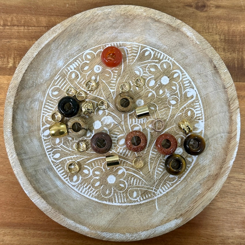 Golden Hour Dreadlock Beads | Set Of 25