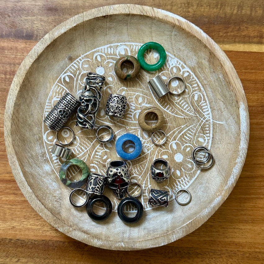 Skull Dreadlock Beads | Set of 25