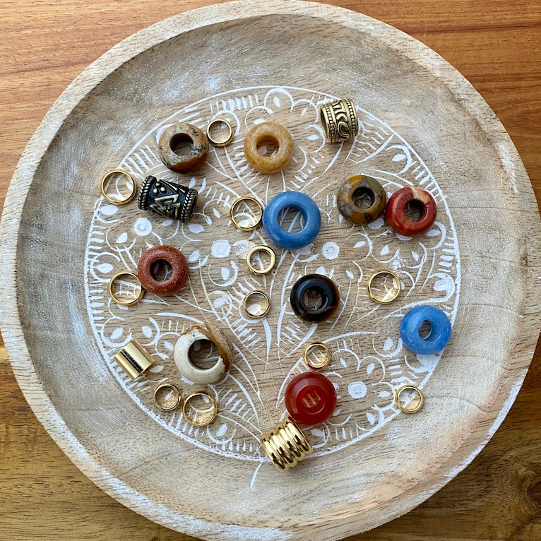 Desert Oasis Dreadlock Beads | Set Of 25