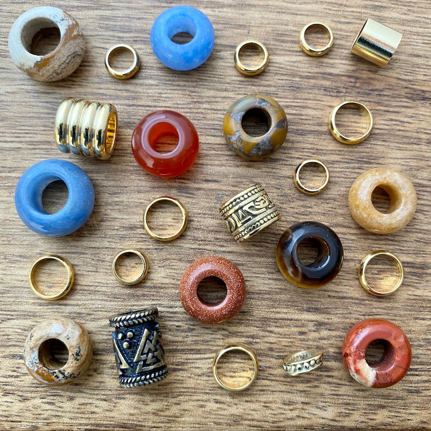 Desert Oasis Dreadlock Beads | Set Of 25