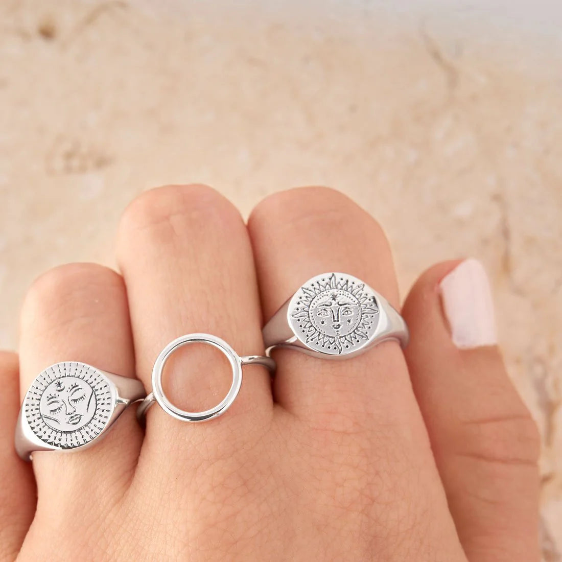 Sterling Silver Circle Ring
