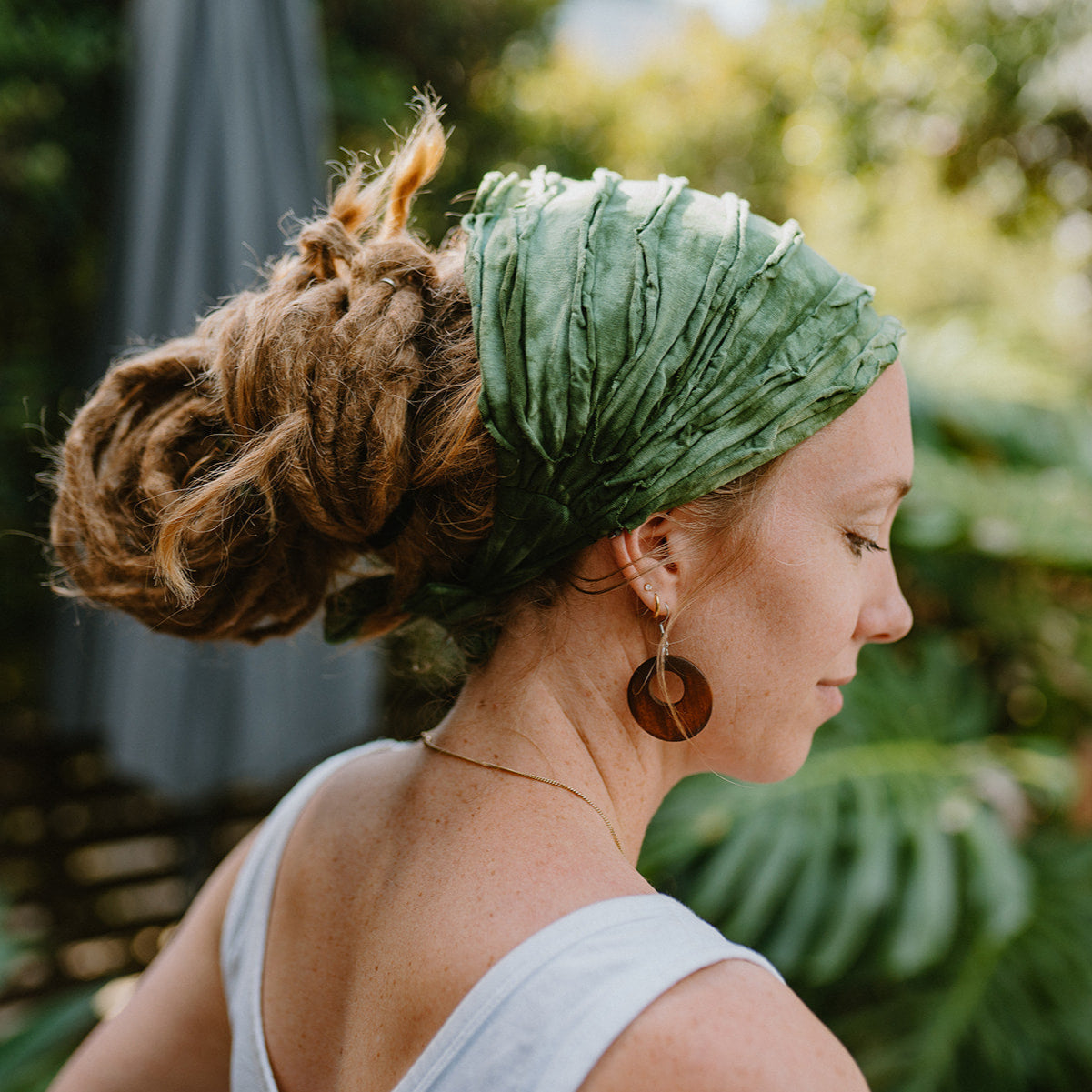 Small Brown Wooden Earrings