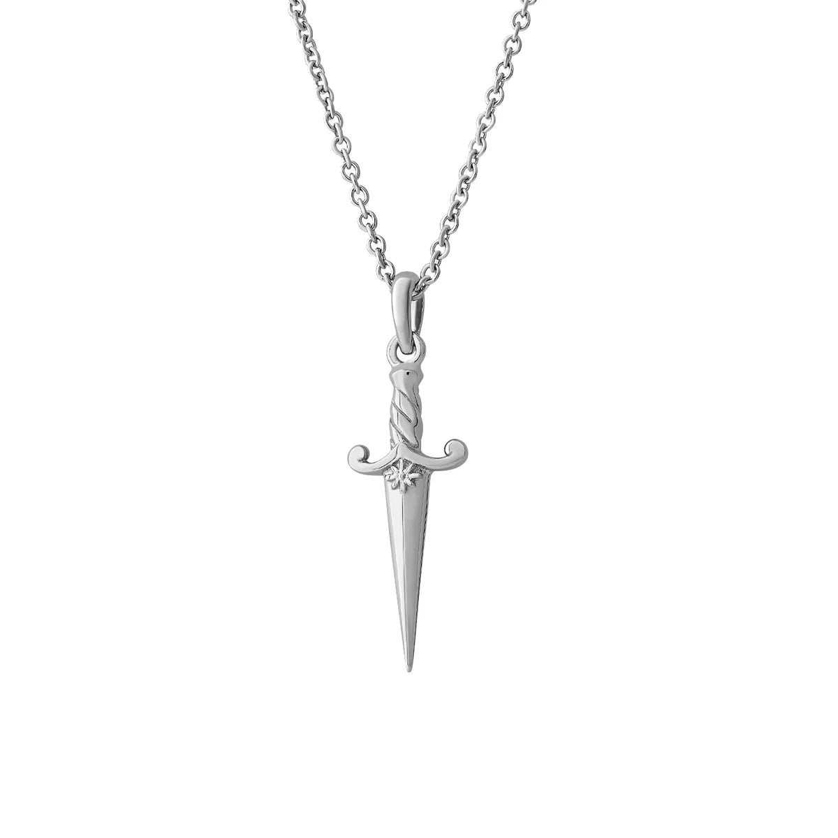 Sterling Silver, Fleur Dagger Necklace - Mountain Dreads