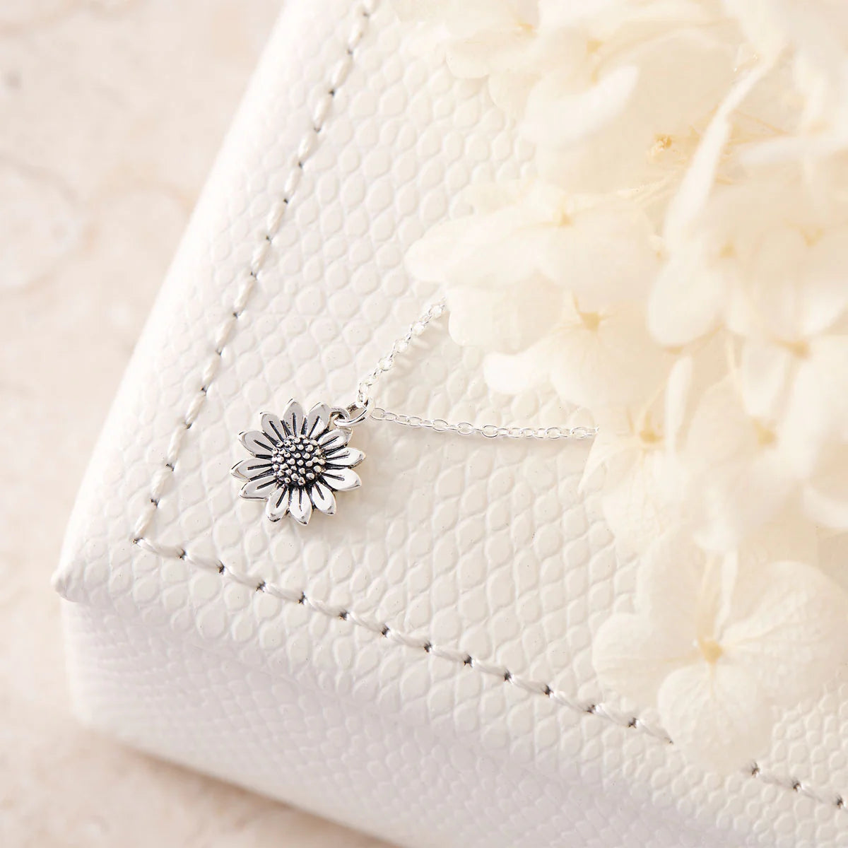 Sterling Silver | Blossoming Sunflower Necklace