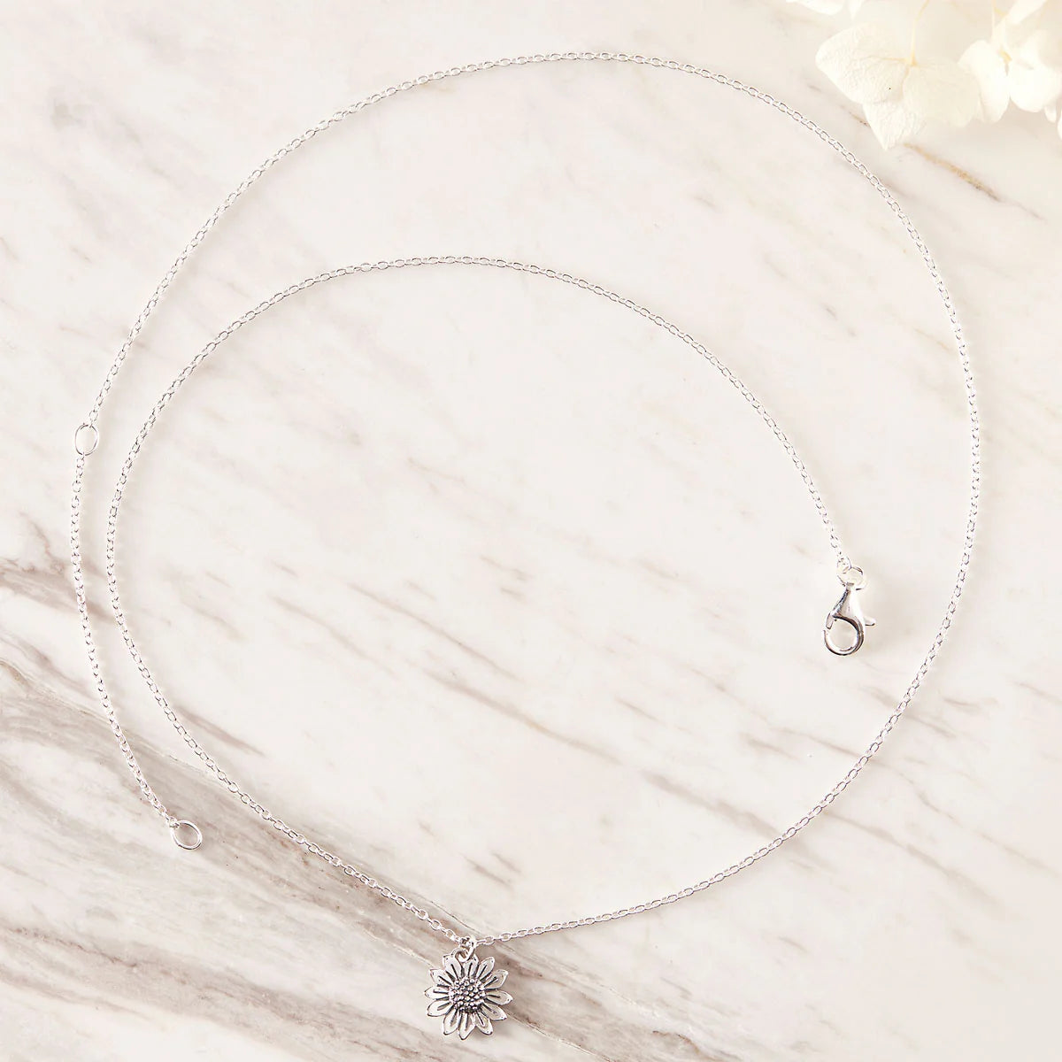 Sterling Silver | Blossoming Sunflower Necklace