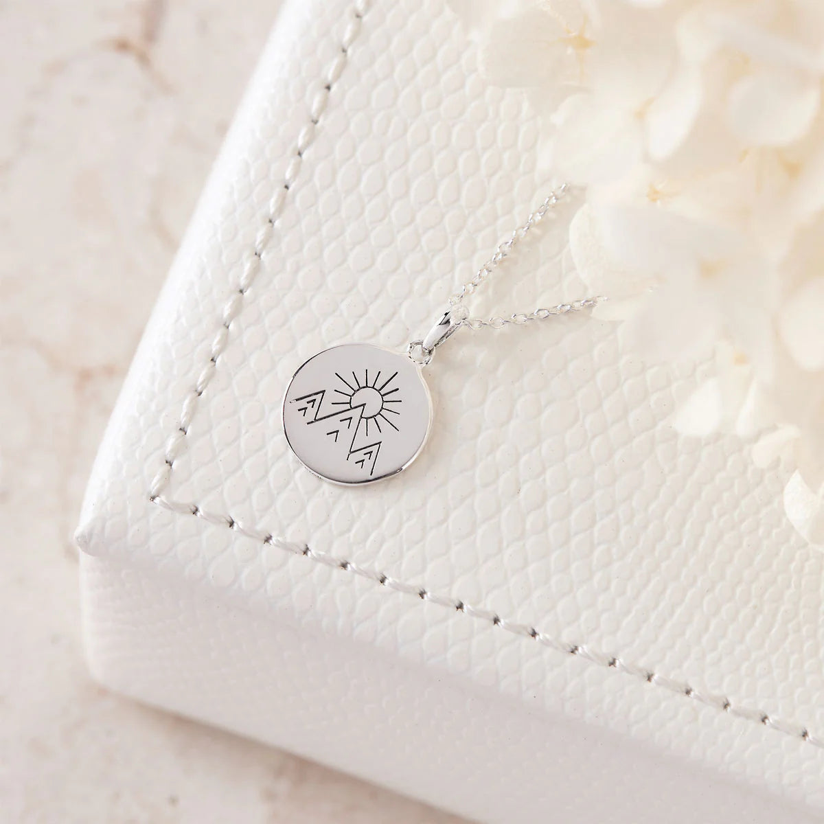 Sterling Silver, Under The Moon Phases Necklace (view 6) - Mountain Dreads