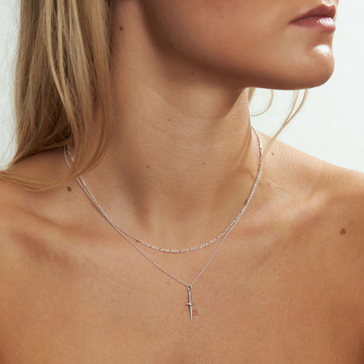 Sterling Silver | Cosmic Dagger Necklace