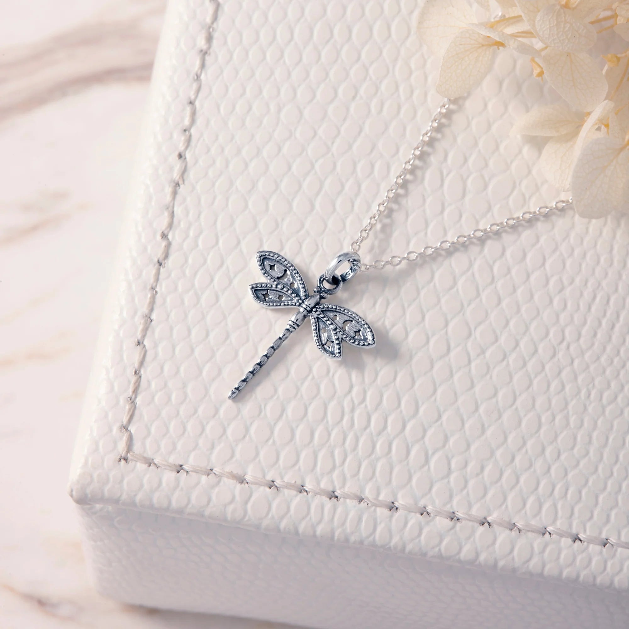 Sterling Silver, Wild Dragonfly Necklace (view 4) - Mountain Dreads