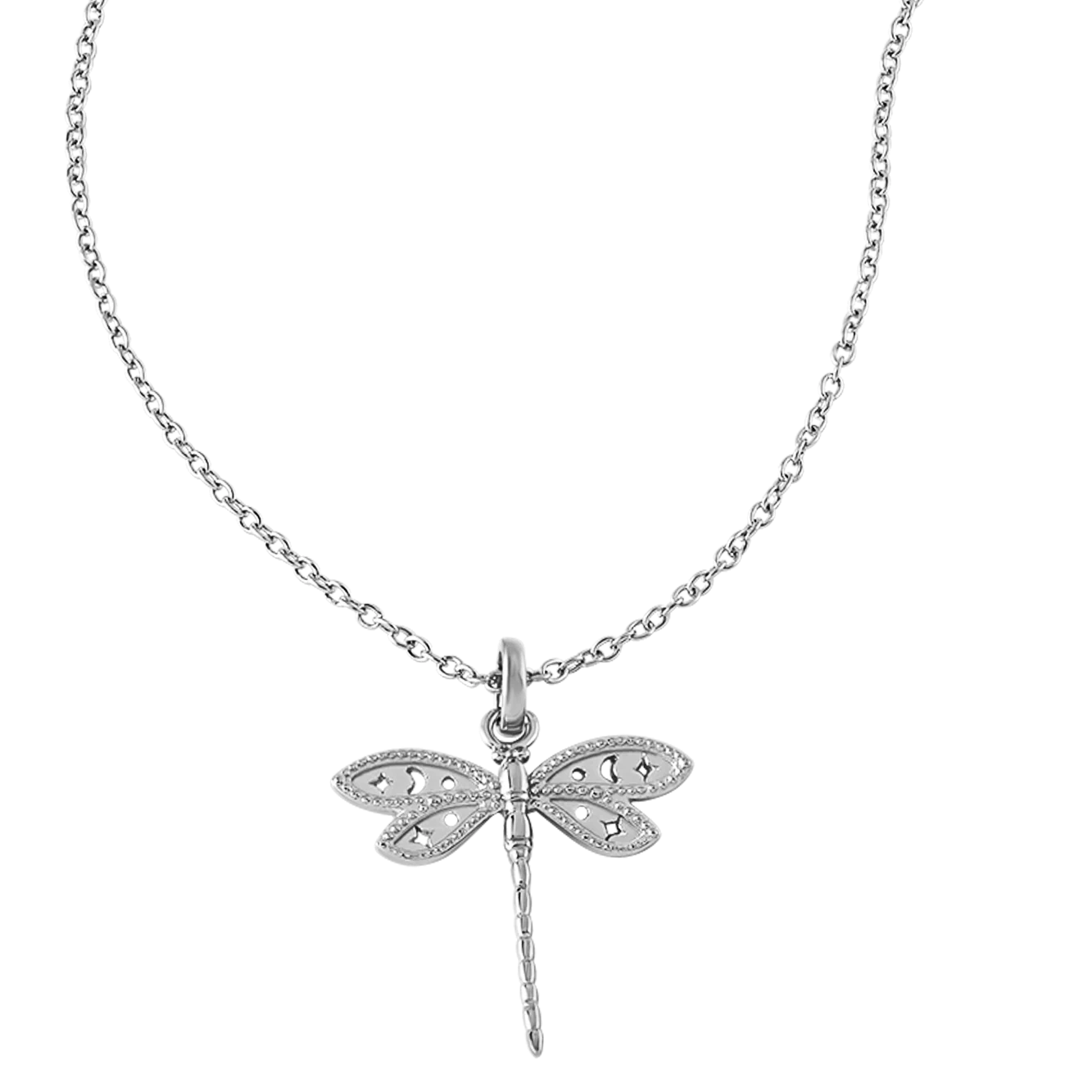 Sterling Silver, Wild Dragonfly Necklace (view 3) - Mountain Dreads