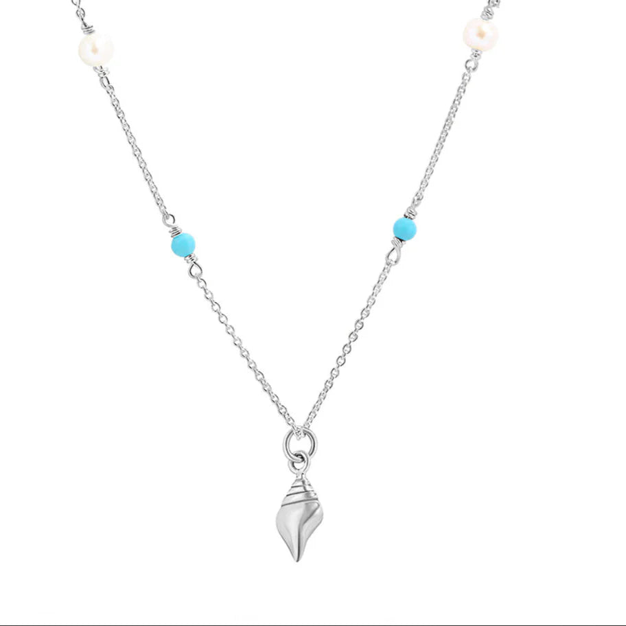 Sterling Silver, Santorini Necklace - Mountain Dreads