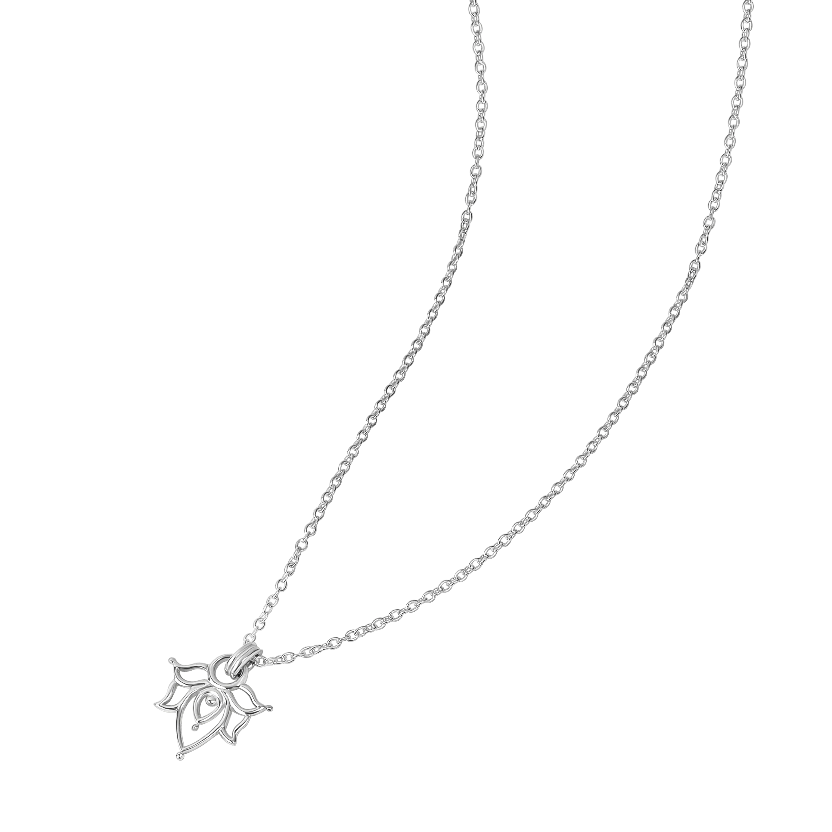 Sterling Silver | Dainty Lotus Necklace