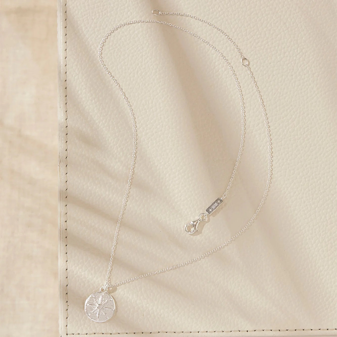 Sterling Silver, Celestial Compass Necklace (view 2) - Mountain Dreads