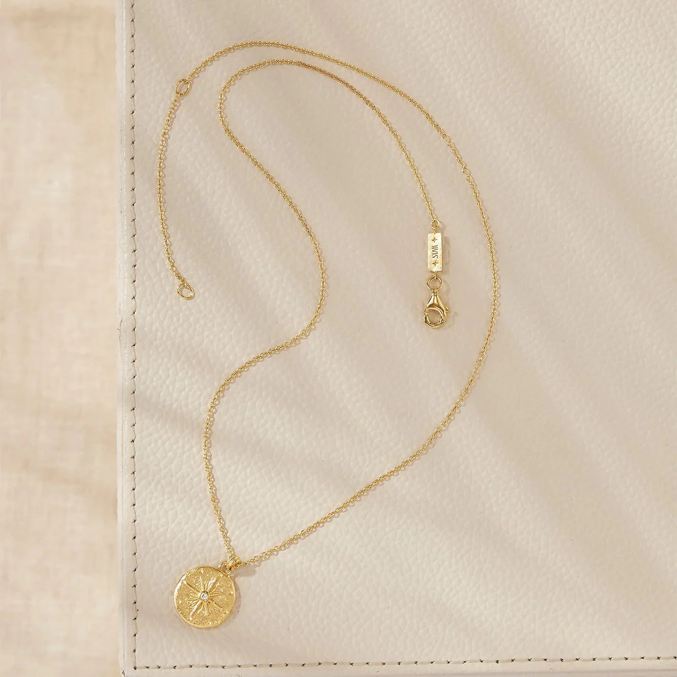 Celestial Compass Necklace Gold