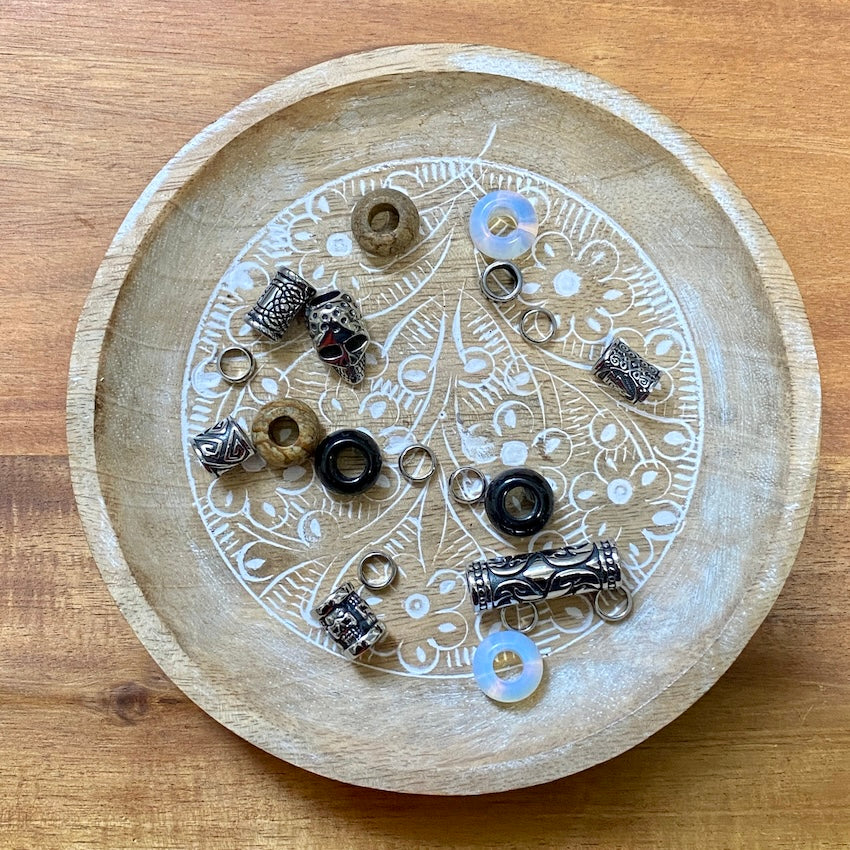 Raven Oak | Dreadlock Beads | Set Of 20