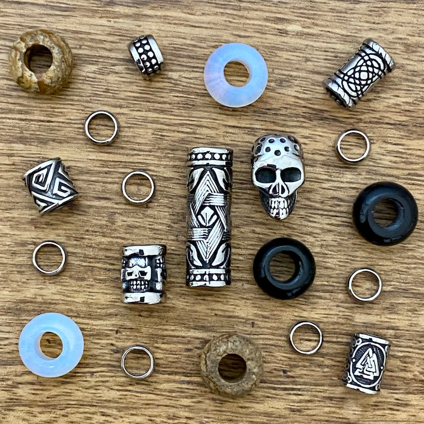 Raven Oak | Dreadlock Beads | Set Of 20