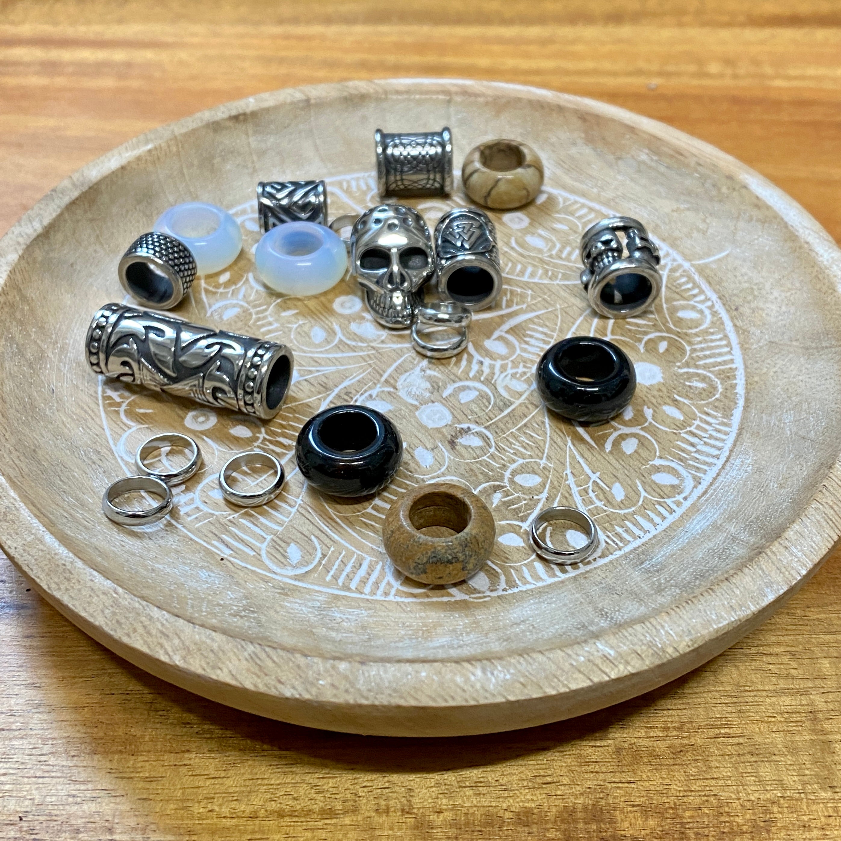 Raven Oak | Dreadlock Beads | Set Of 20