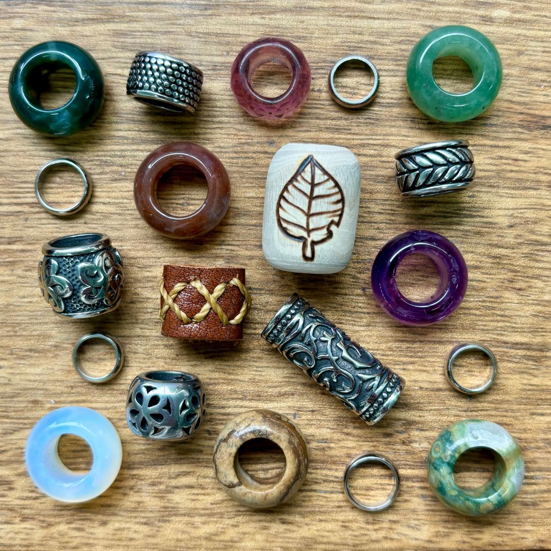 Leaf Love Dreadlock Beads | Set of 20