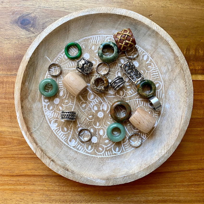 Oak Leaves | Limited Edition Dreadlock Beads | Set Of 20