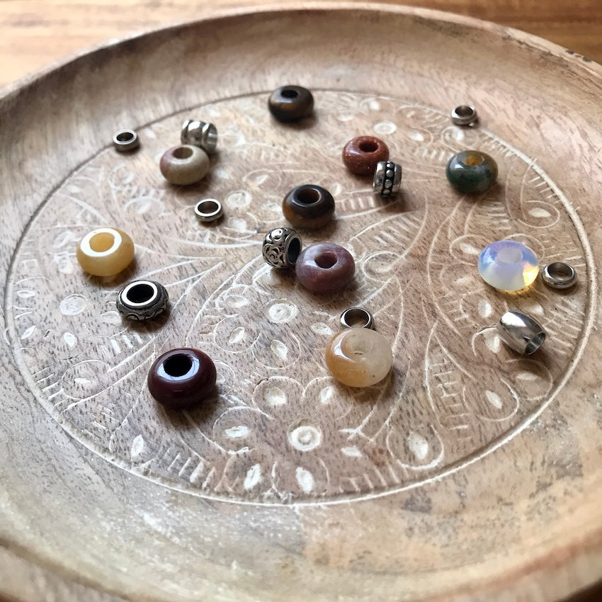 Ochre Micro Dreadlock Beads | Set Of 20