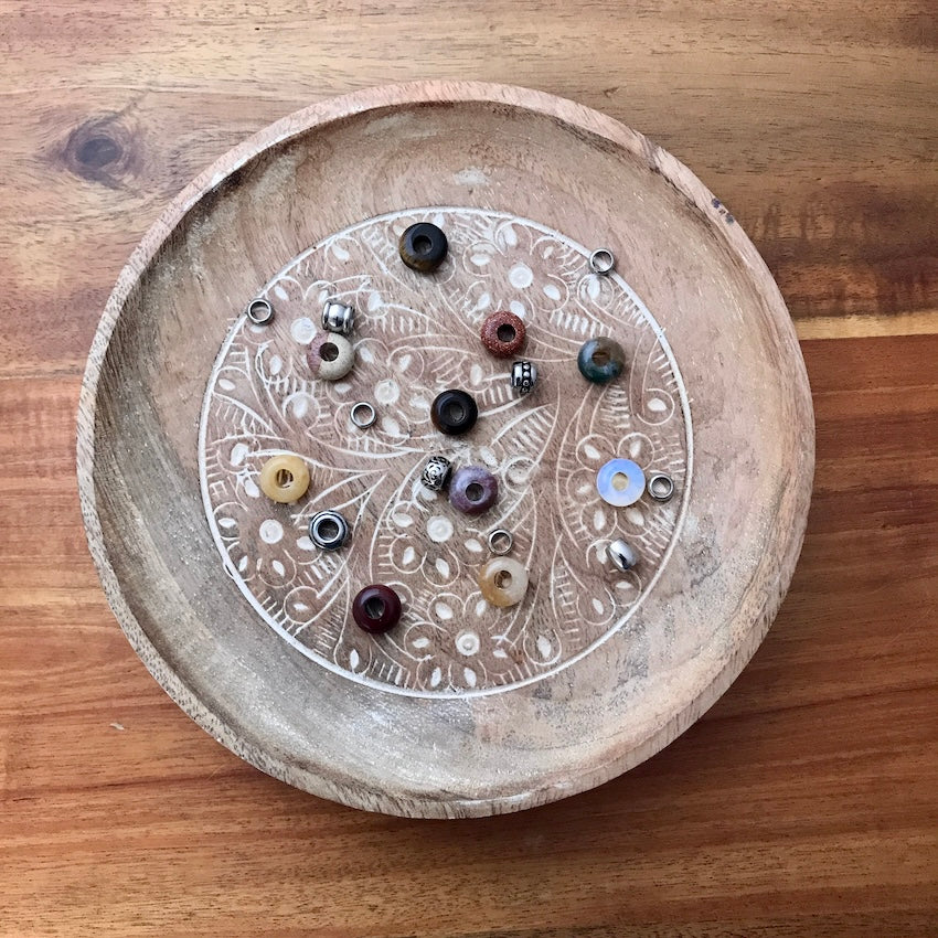 Ochre Micro Dreadlock Beads | Set Of 20