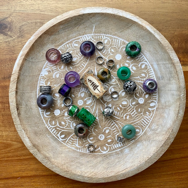 Amethyst Forest Dreadlock Beads | Set of 25