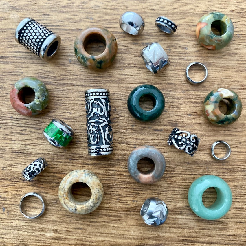 Limited Edition Green Dreadlock Beads | Set Of 20