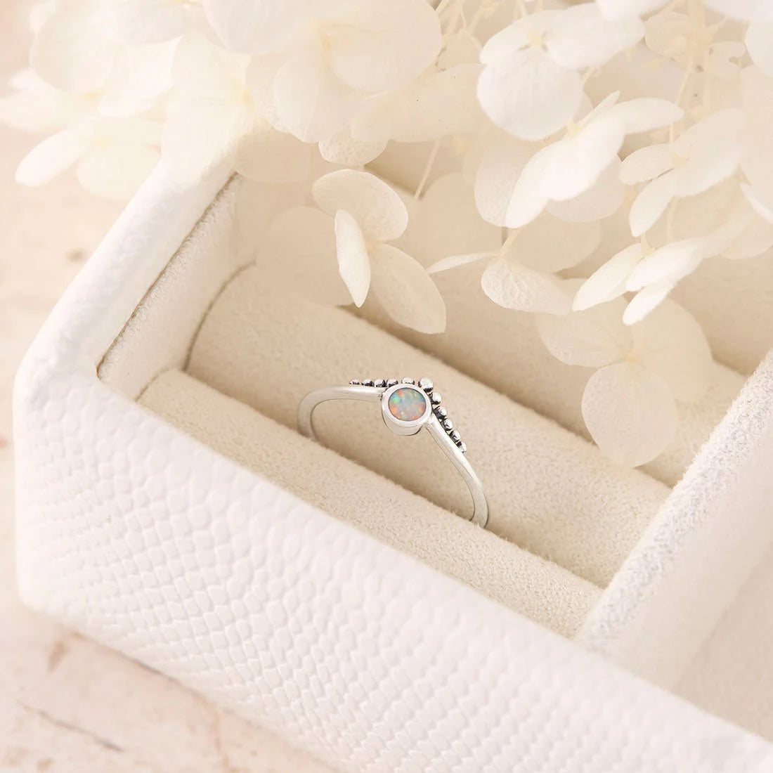 Sterling Silver Diadème Opal Ring