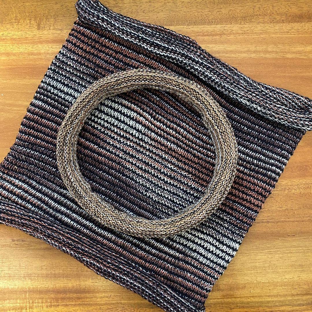 Brown cotton Headbands on a wooden background