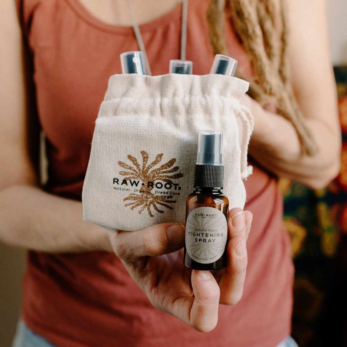 Raw Roots Tightening Spray Travel Size Sampler Set of 4