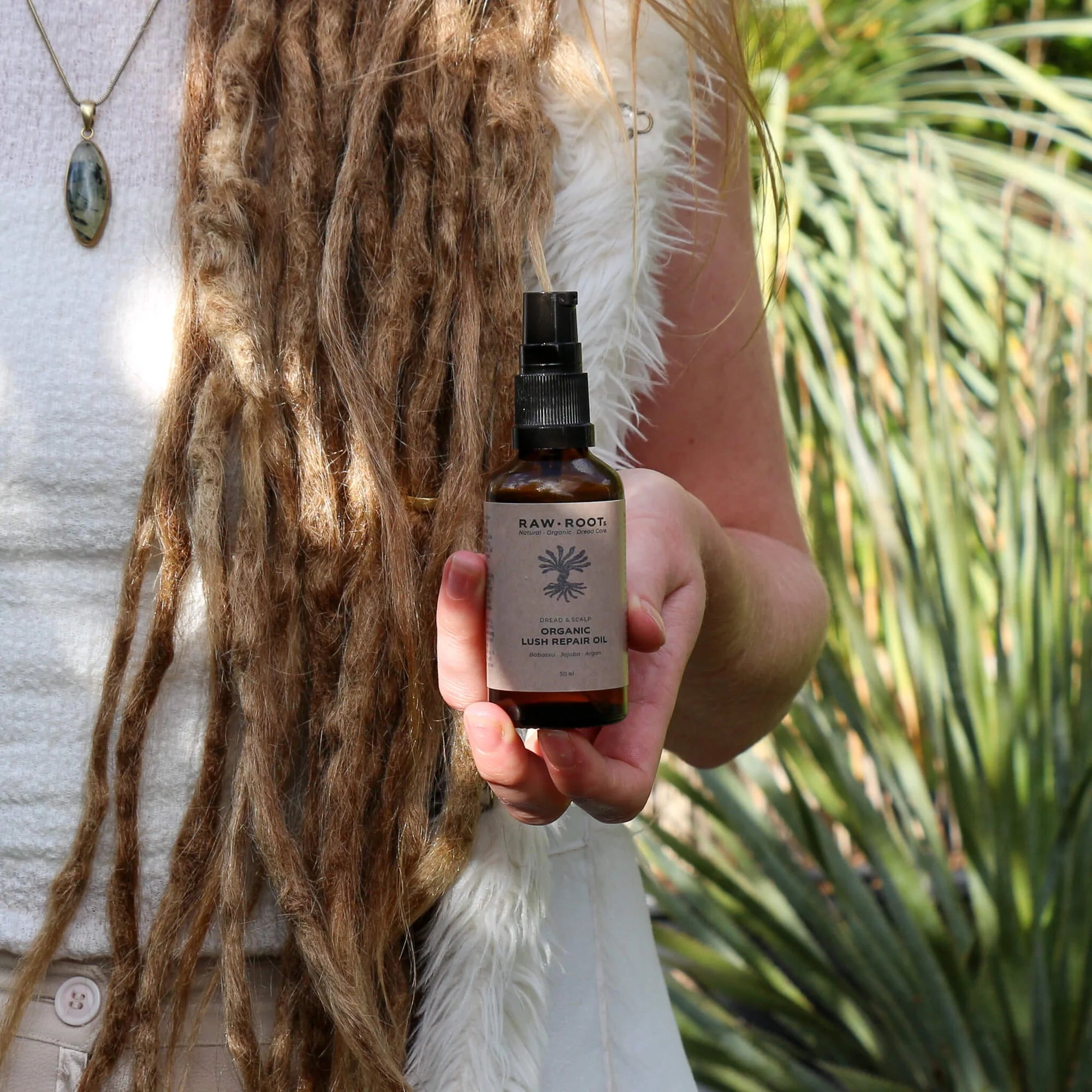 Raw Roots Organic Lush Repair Oil (view 4) - Mountain Dreads