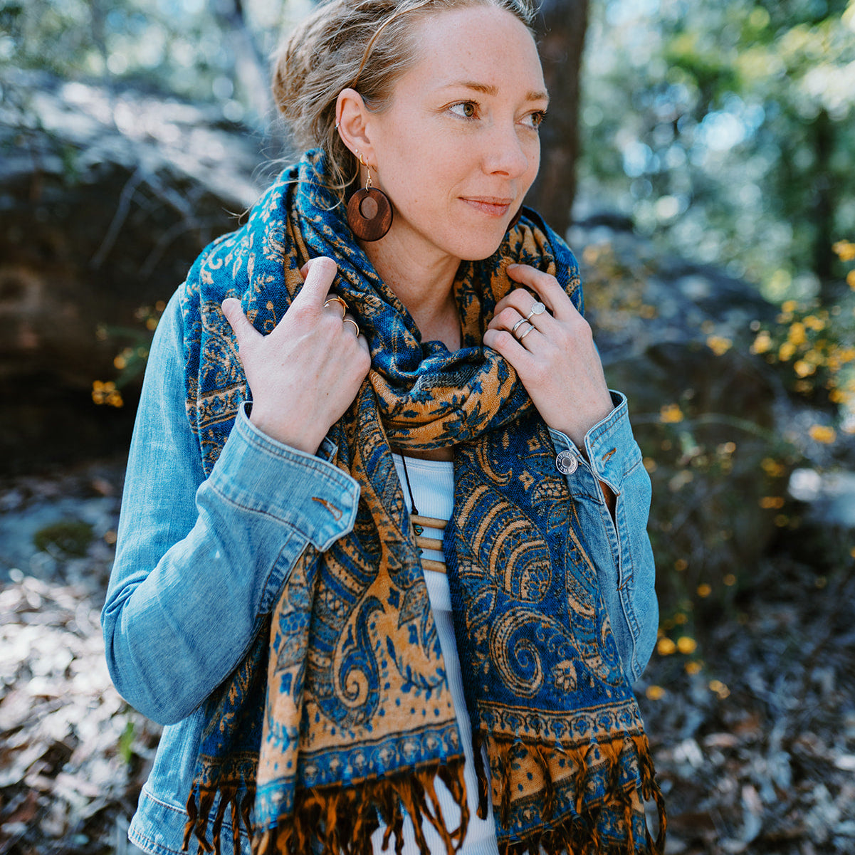 Paisley Scarf - River Hollow (view 5) - Mountain Dreads