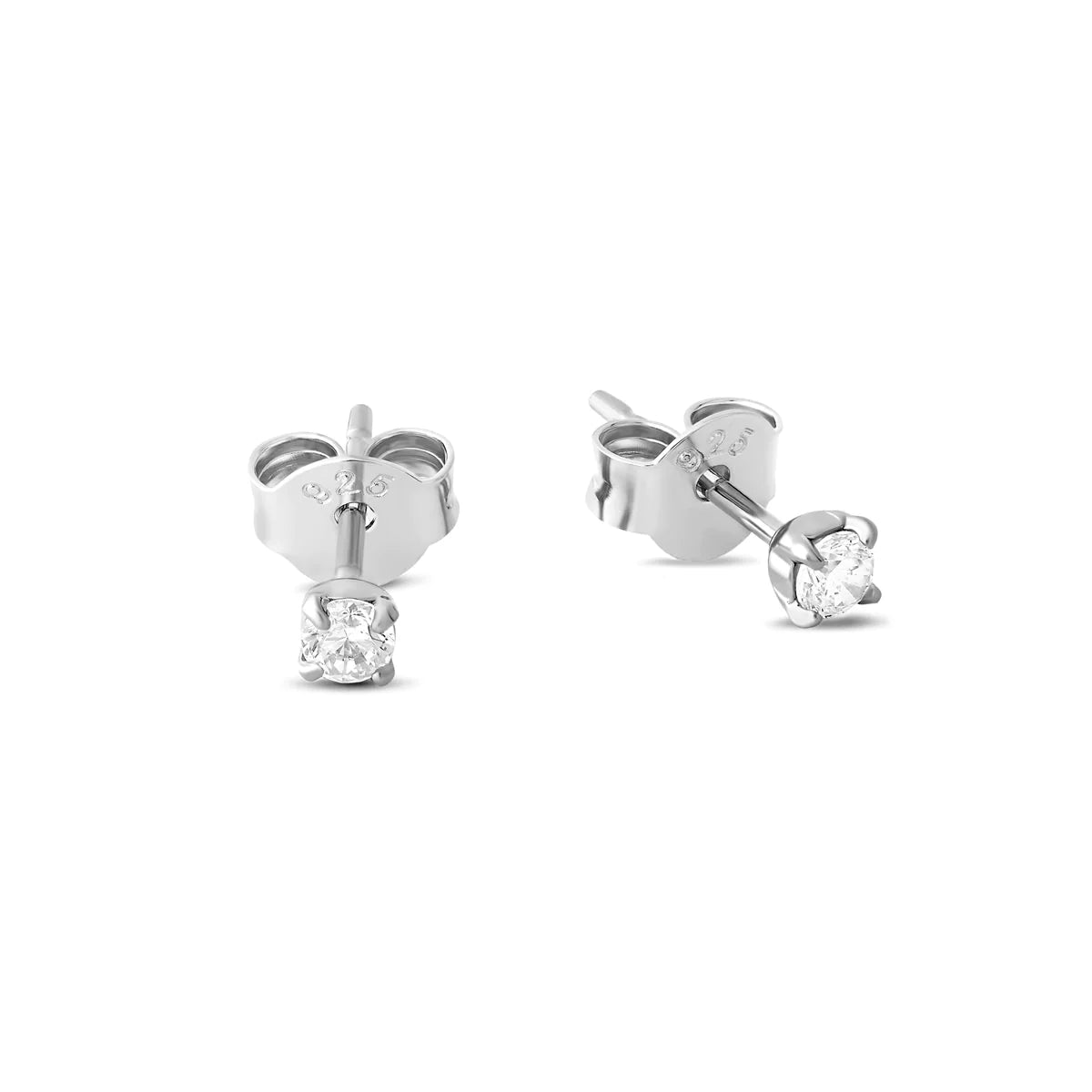 Sterling Silver Delicate Crystal Studs