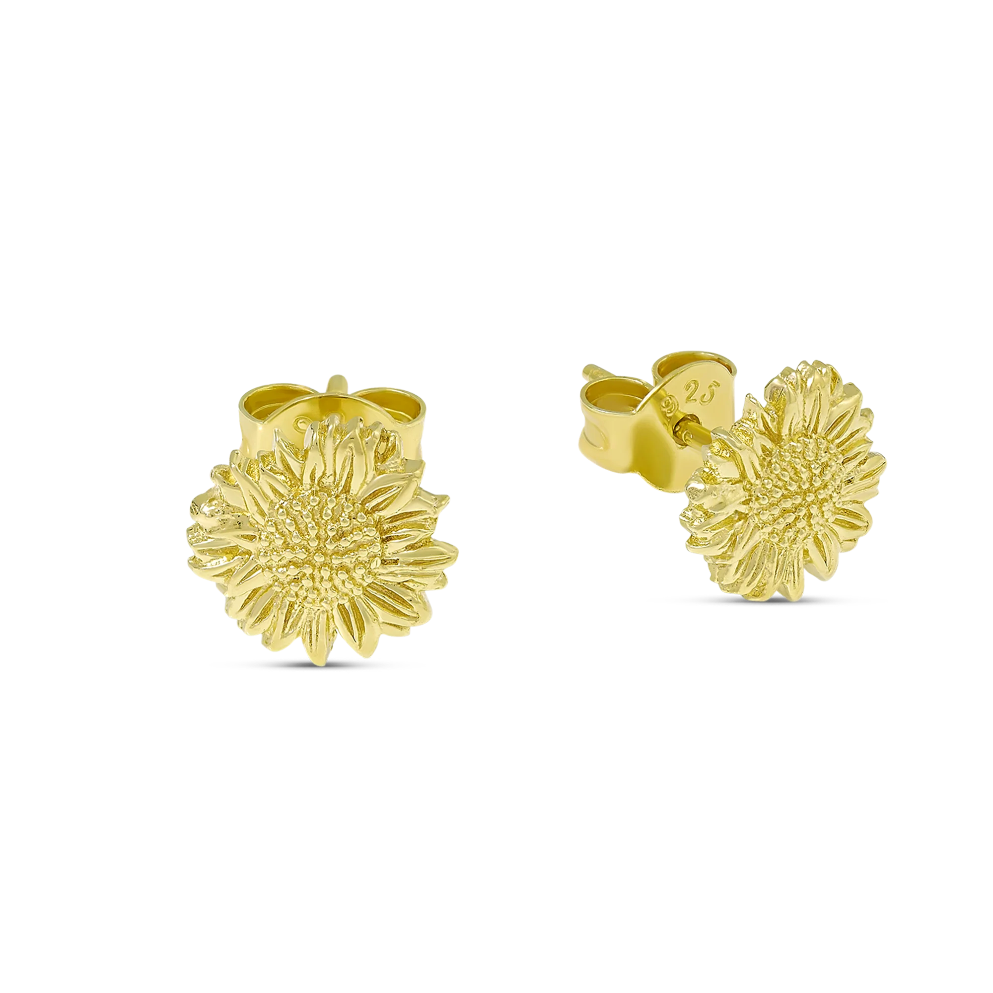 Wild Sunflower Studs Gold
